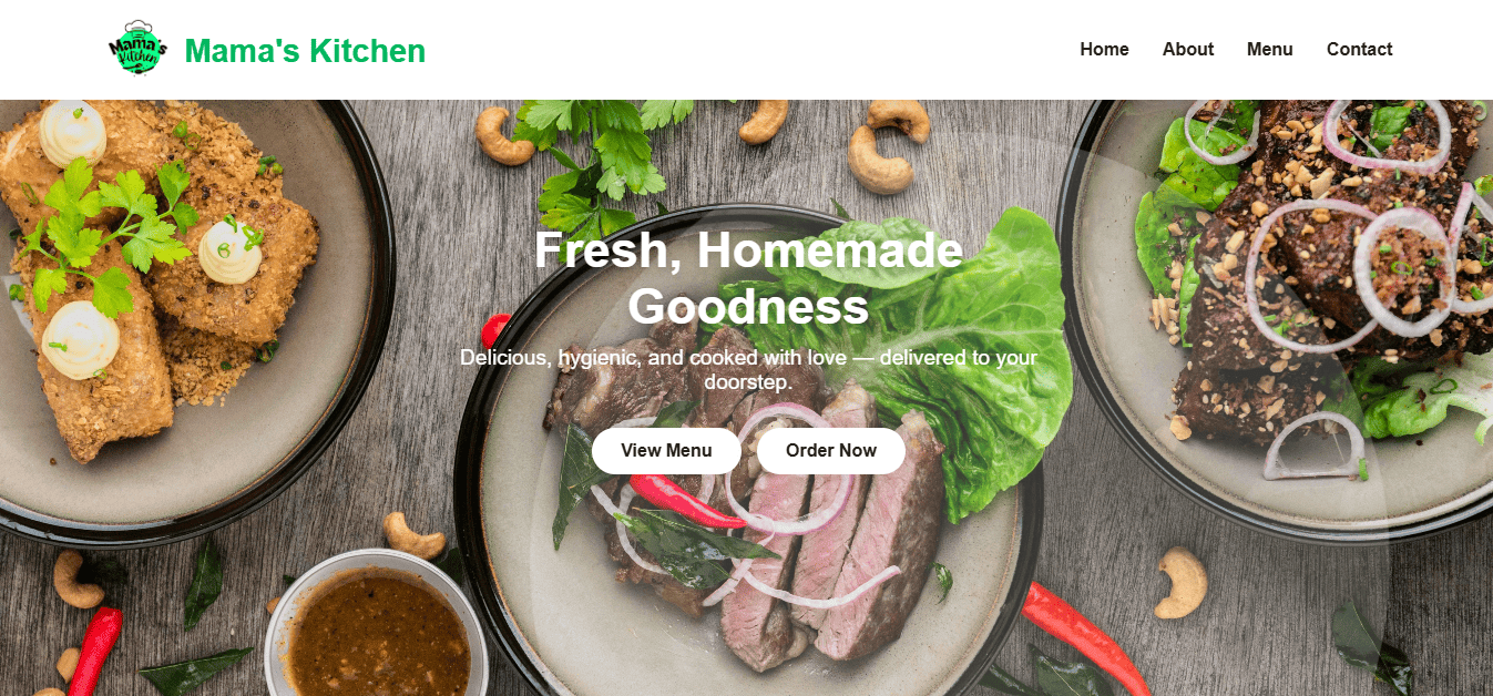 Homemade Food Template