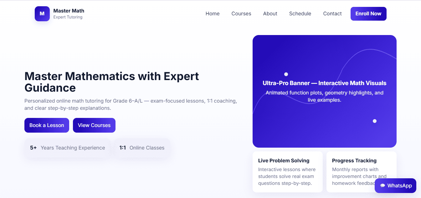 Online Tutoring Template